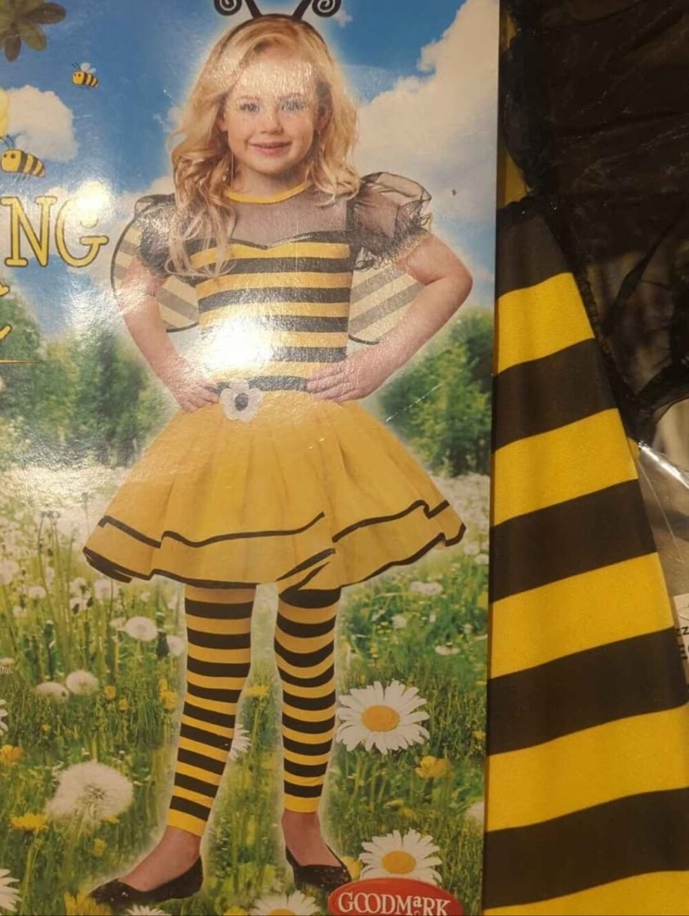 Girls Halloween Bumble Bee Costume size 4-6 - new
